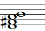 Partitura Acorde de Re mayor sexta
