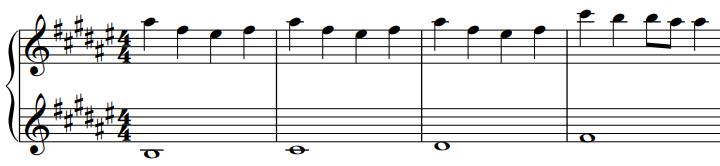 Partitura de piano para principiante de Canción de TikTok