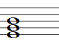 Partitura acorde de Mi menor