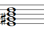 Partitura acorde de Mi séptima