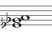 Partitura del acorde Mib Disminuido (Ebdim)
